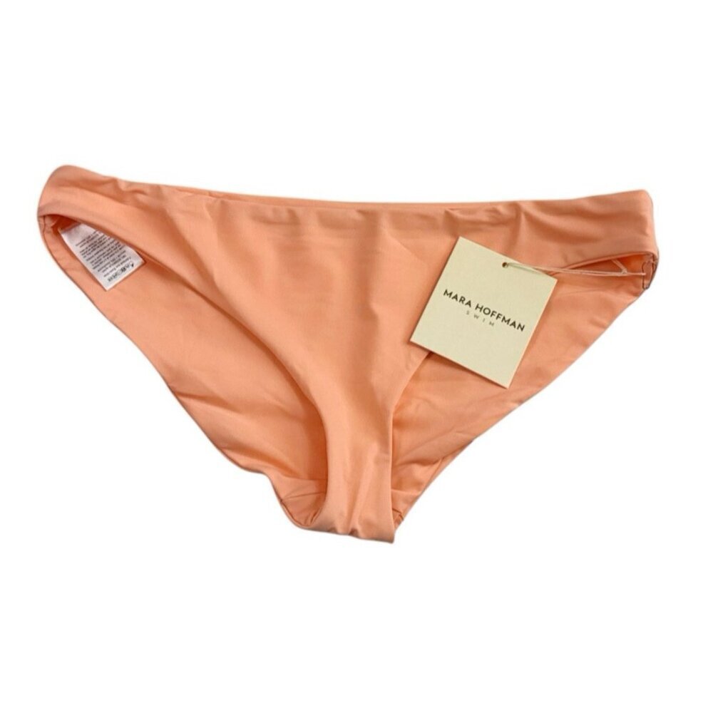Mara Hoffman Women's L Zoa Appeal Peach‎ Bikini Swim Bottom NWT UPF50+